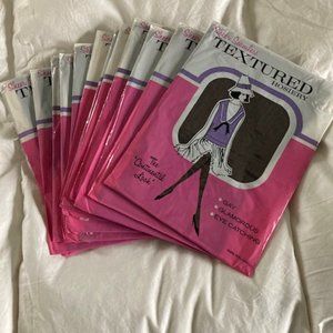 One dozen Vintage look sheer seamless nylon stockings for garter belt